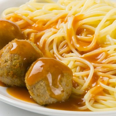на обед Итальянские спагетти с мясными шариками и томатным соусом рацион диета елены малышевой